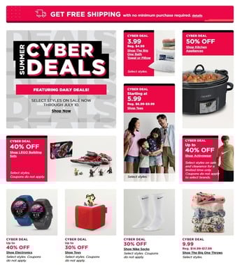 Kohl's Summer Cyber Deals 2025