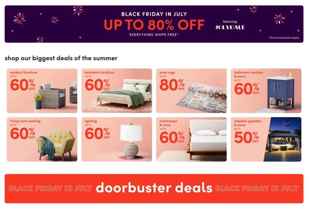 Wayfair Black Friday in July 2025 - Page 1