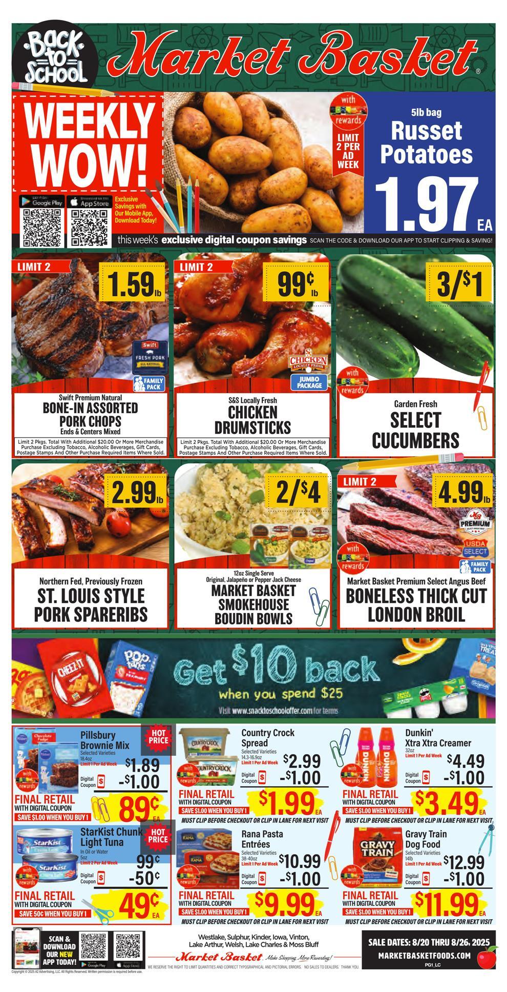Market Basket Foods Weekly Ad Aug 20-26 - Page 1