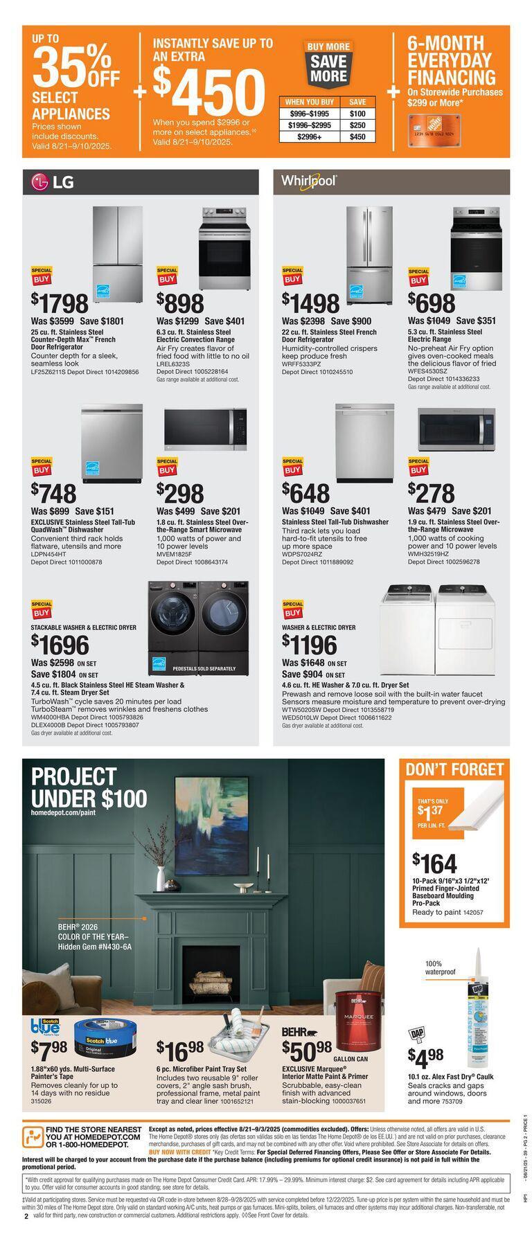 Home Depot Weekly Ad Aug 21-Sep 03 - Page 2