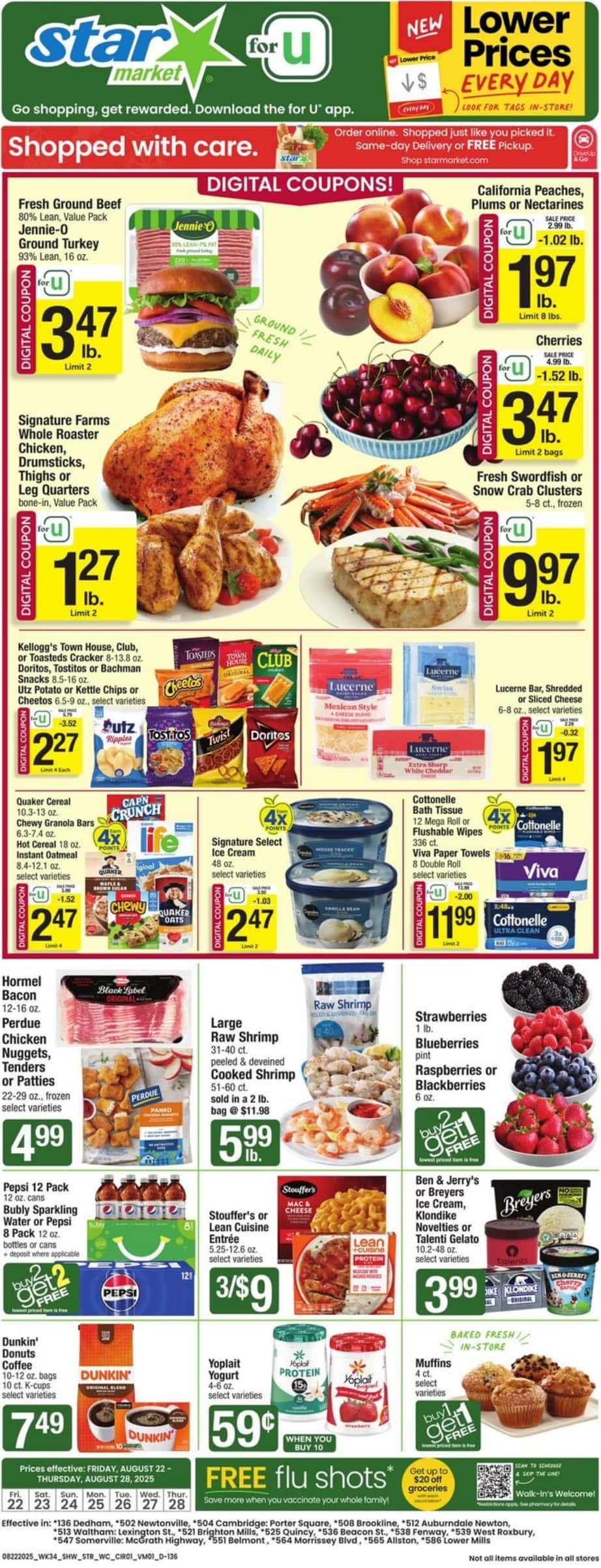 Star Market Weekly Ad Aug 22-28 - Page 1
