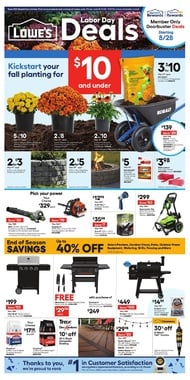 Lowe's Labor Day 2025