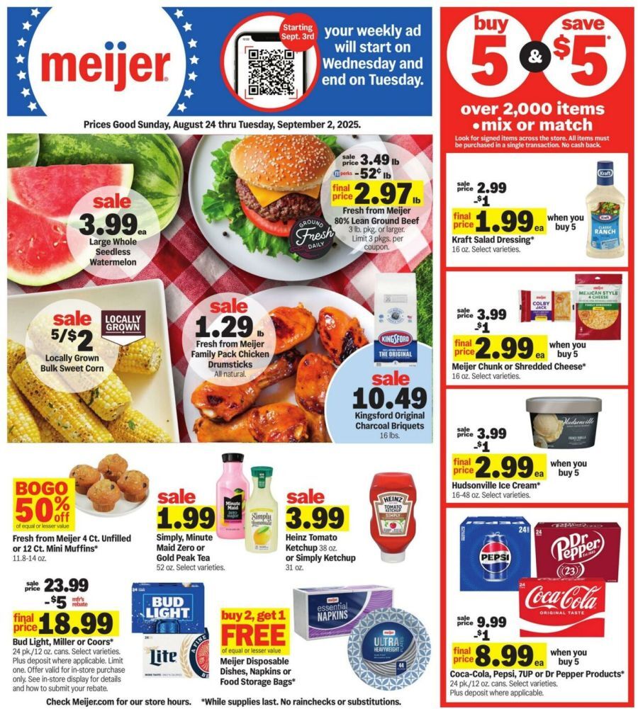 Meijer Weekly Ad Aug 24-Sep 02 - Page 1