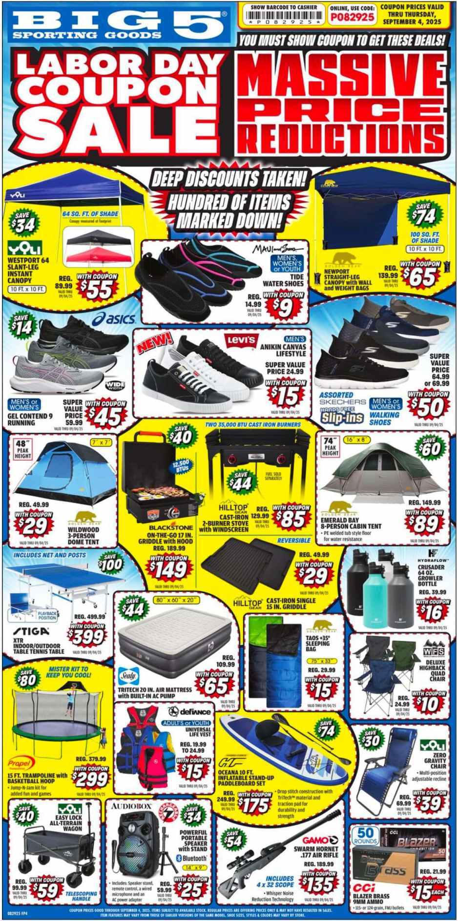 Big 5 Sporting Goods Weekly Ad Aug 26-Sep 04 - Page 1