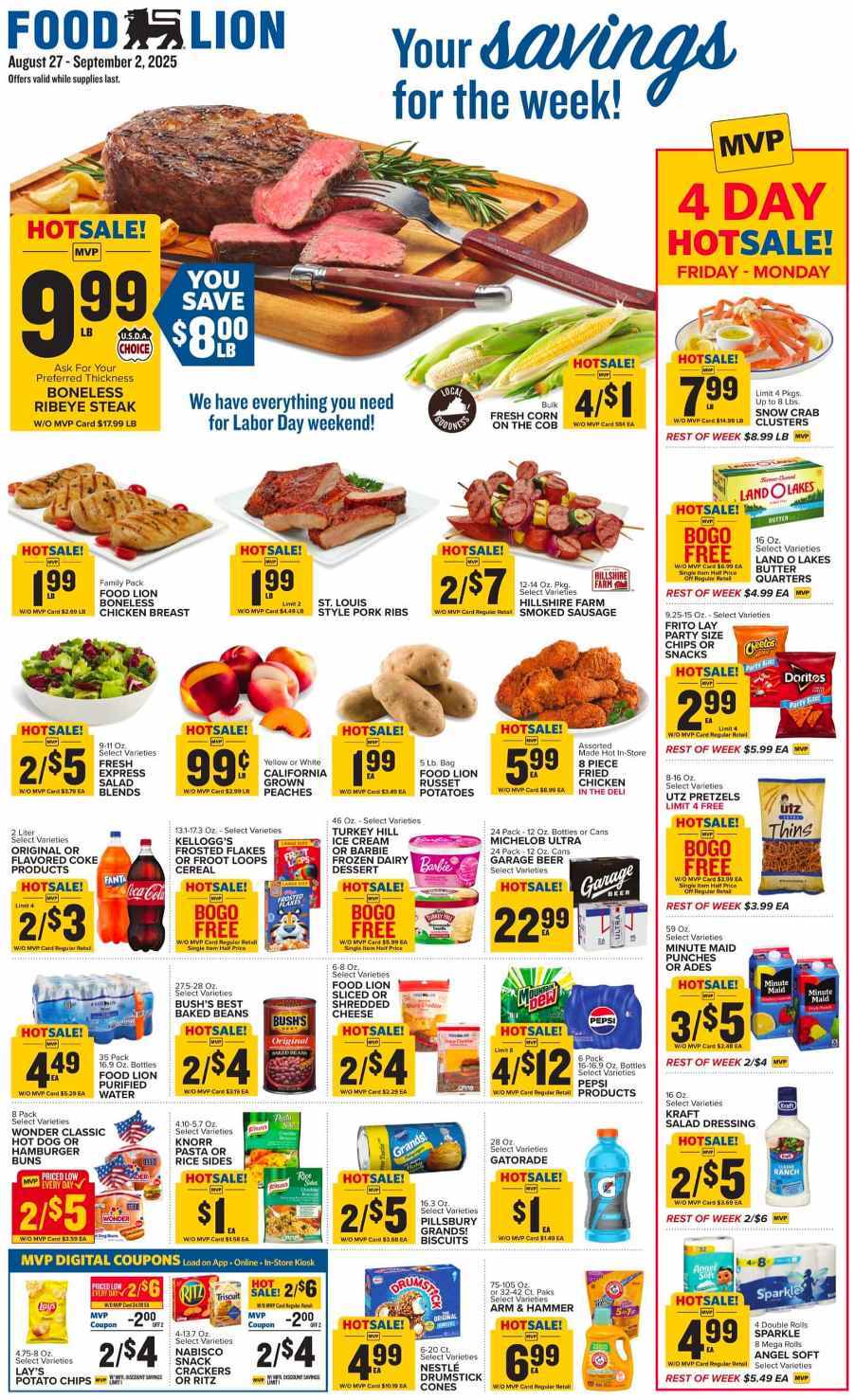 Food Lion Weekly Ad Aug 27-Sep 02 - Page 1
