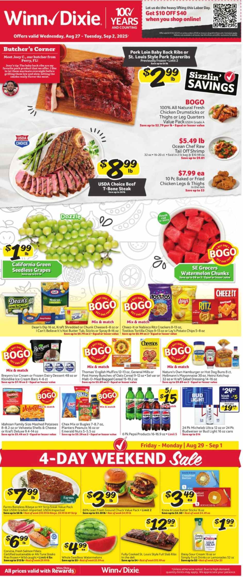 Winn Dixie Weekly Ad Aug 27-Sep 02 - Page 1