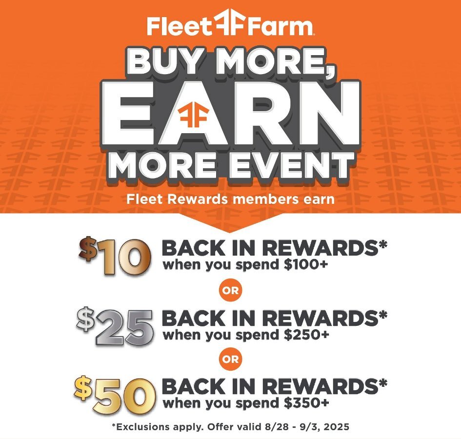 Fleet Farm Weekly Ad Aug 28-Sep 03 - Page 1