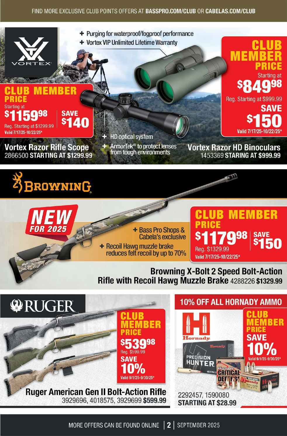Bass Pro Shops Weekly Ad Sep 01-30 - Page 2