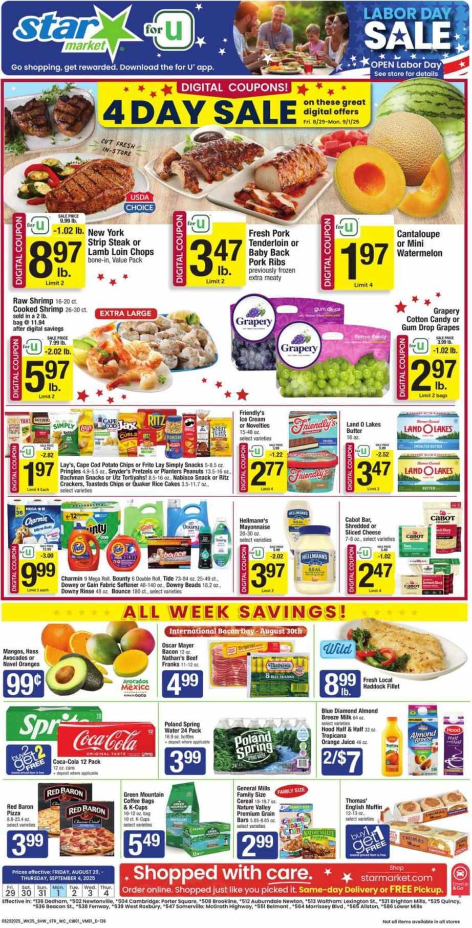 Star Market Weekly Ad Aug 29-Sep 04 - Page 1