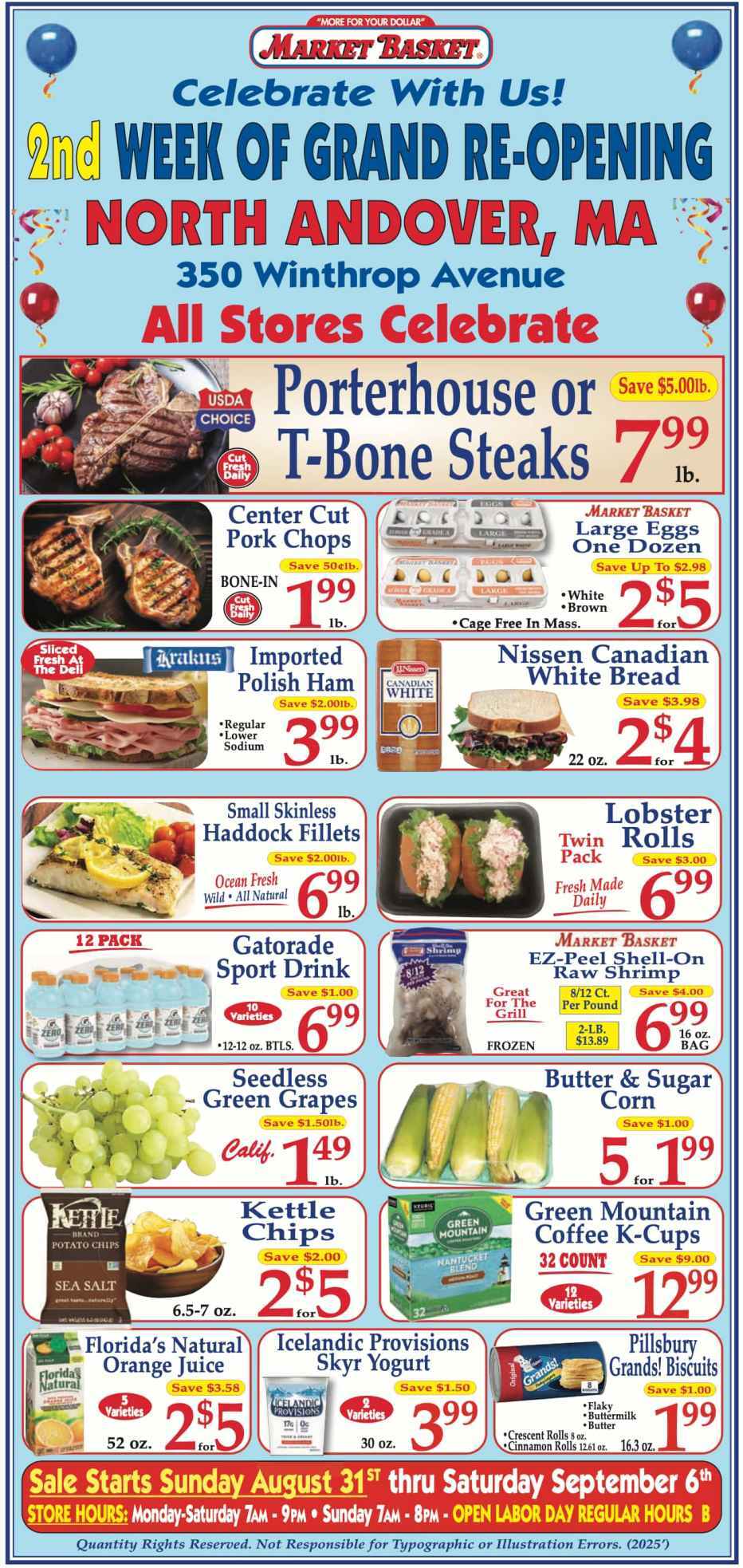Market Basket Weekly Ad Aug 31-Sep 06 - Page 1