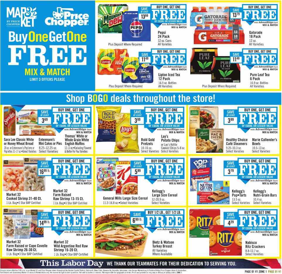 Price Chopper Weekly Ad Aug 31-Sep 06 - Page 1