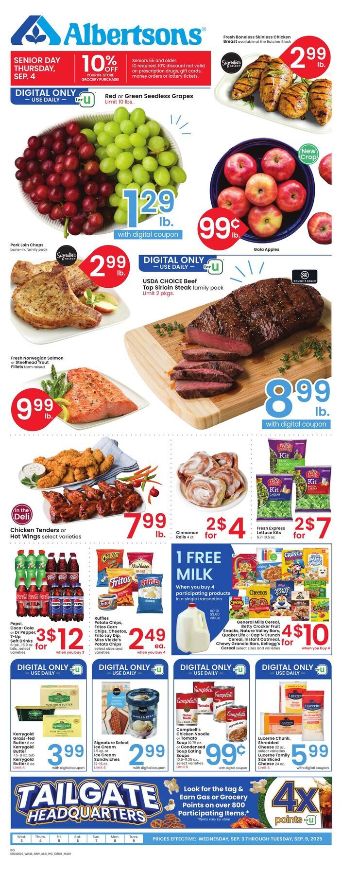 Albertsons Weekly Ad Sep 03-09 - Page 1
