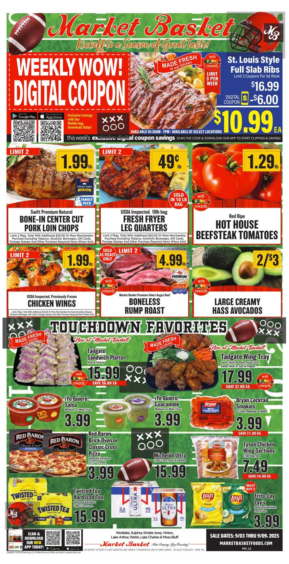 Market Basket Foods Weekly Ad Sep 03-09 - Page 1