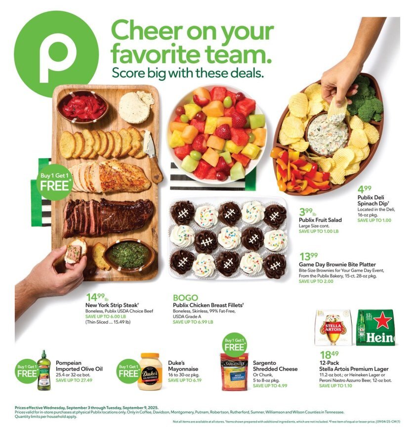 Publix Weekly Ad Sep 03-09 - Page 1