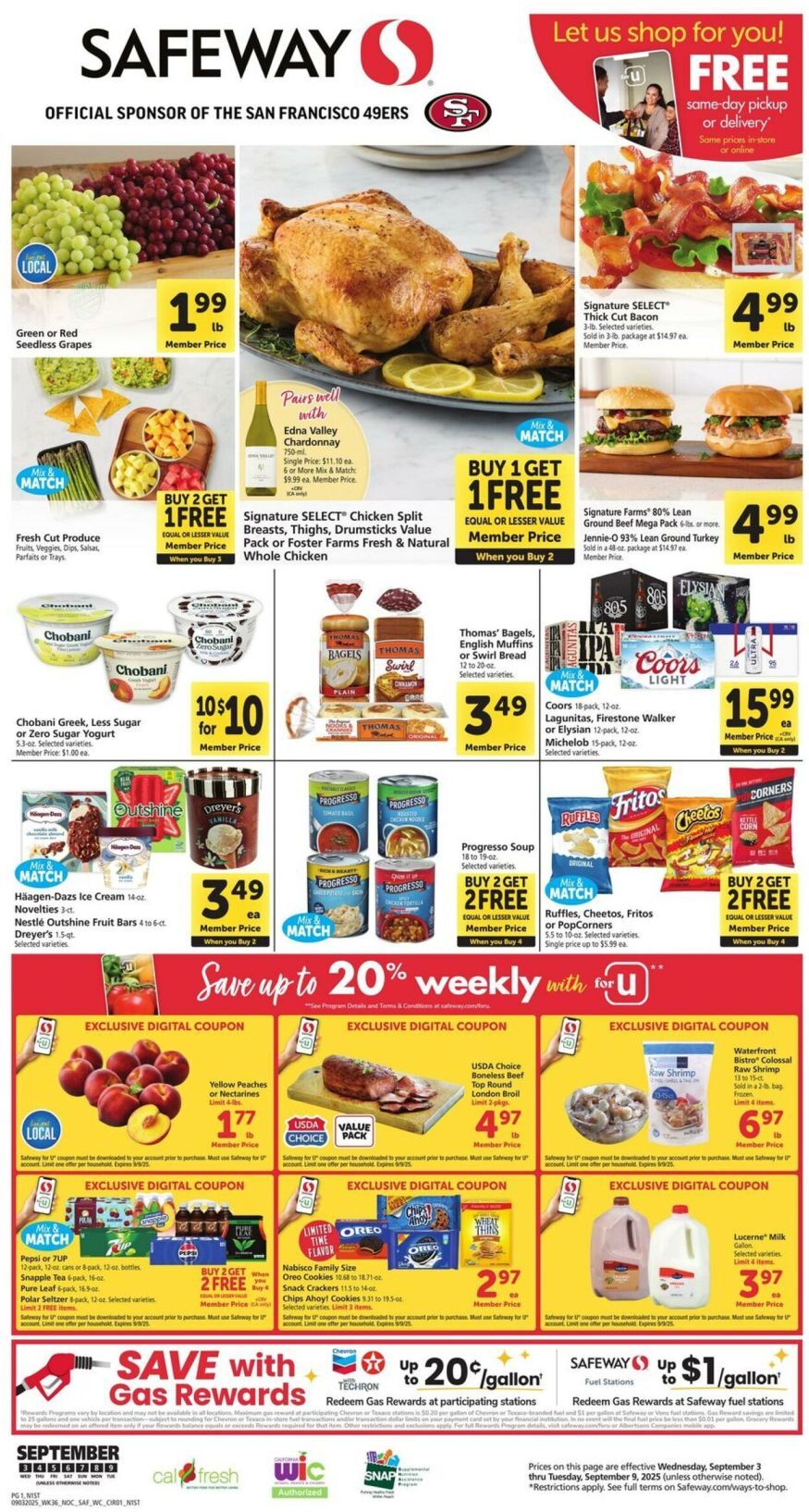 Safeway Weekly Ad Sep 03-09 - Page 1