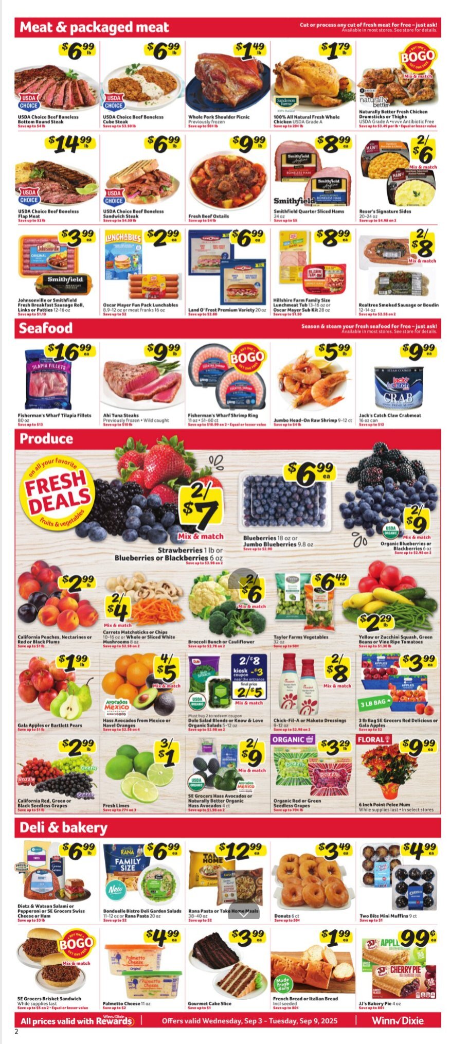 Winn Dixie Weekly Ad Sep 03-09 - Page 2