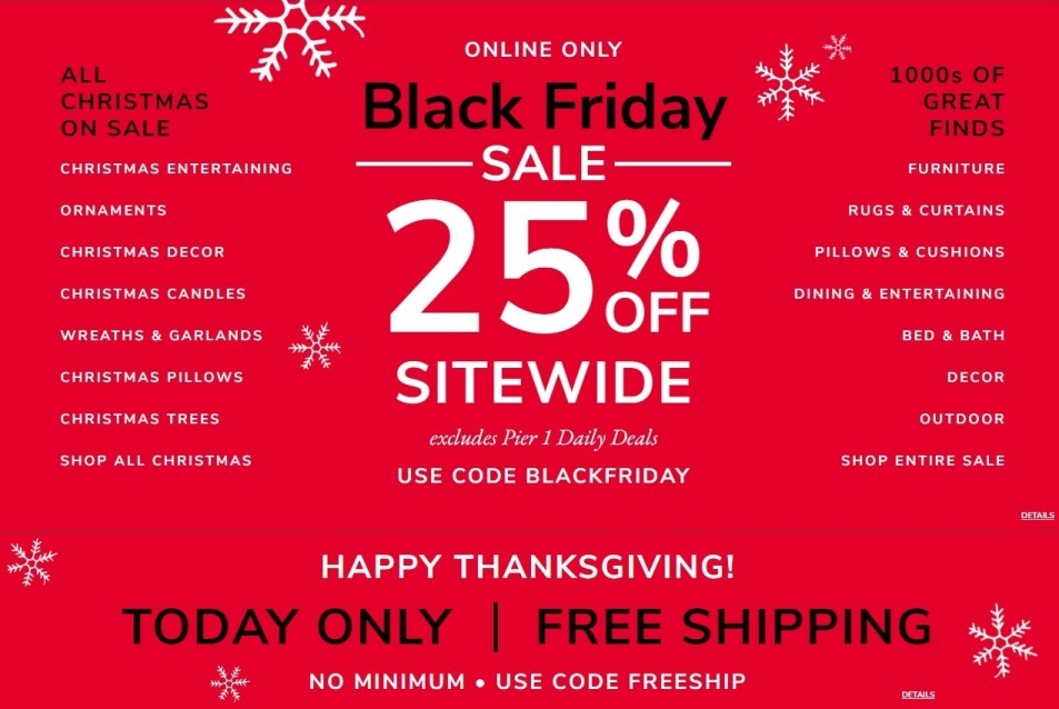Pier 1 Black Friday 2019 - Page 1