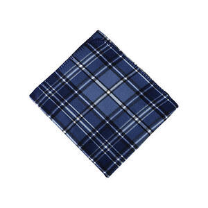 Cannon Blue Plaid Fleece Throw