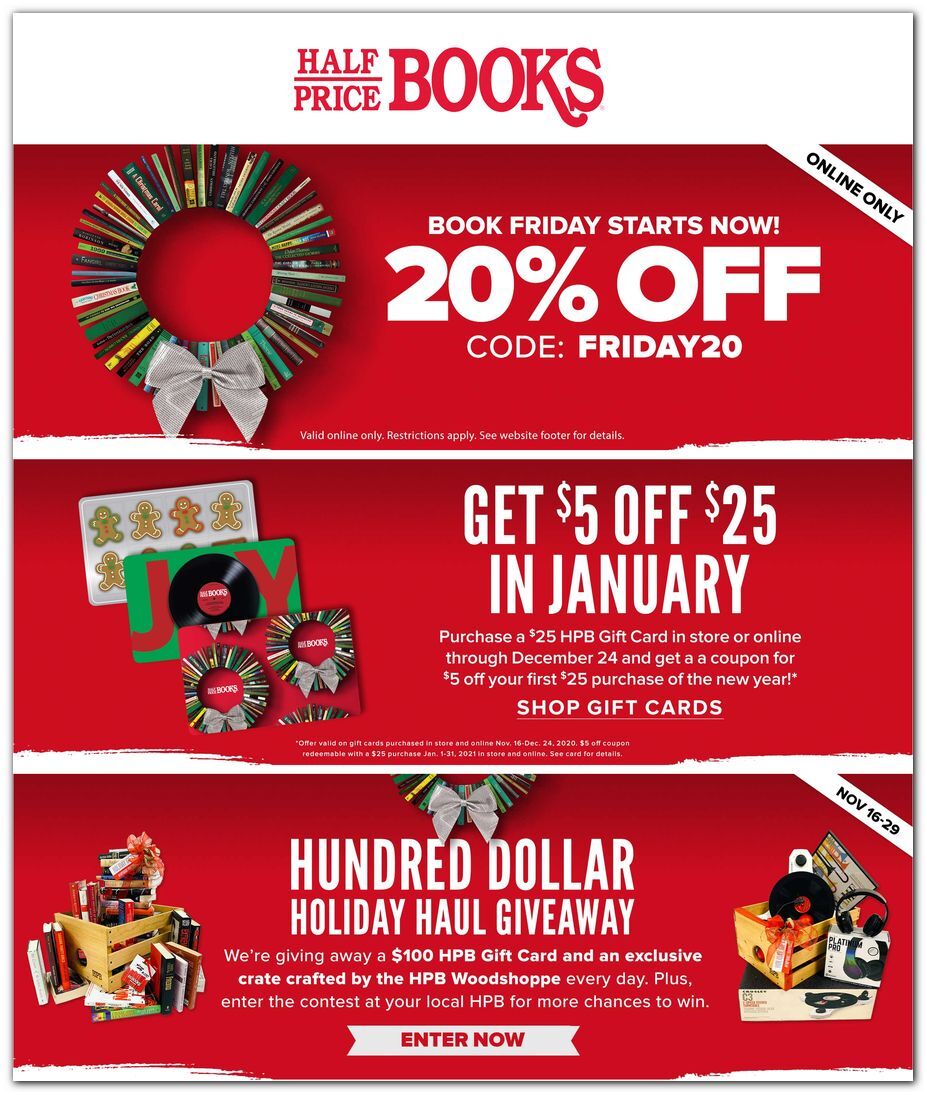 Half Price Books Black Friday 2020 - Page 1