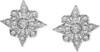 Macy's Diamond Quatrefoil Cluster Stud Earrings (1/10 ct. t.w.) in Sterling Silver