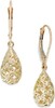 Macy's Filigree Leverback Drop Earrings in 10k Gold