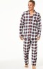 FAMILY PAJAMAS Matching Men's Stewart Plaid Family Pajama Set