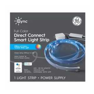 Cync Smart LED Light Strip, Dimmable, Millions of Colors, 80-In. Long