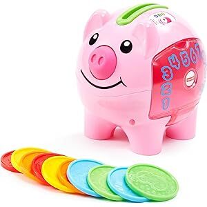 Fisher-Price Laugh & Learn Baby Learning Toy Smart Stages Piggy Bank