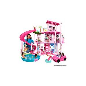 Barbie Dreamhouse, 75+ Pieces, Pool Party Doll House With 3 Story Slide