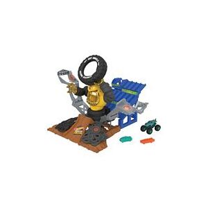Hot Wheels Monster Trucks Arena Smashers Mega-Wrex Vs Crushzilla Takedown Playset