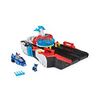 Paw Patrol The Mighty Movie, Aircraft Carrier HQ, with Chase Action Figure and Mighty Pups Cruiser
