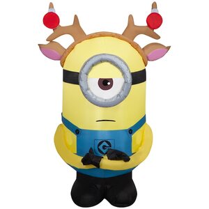 3.5-ft Universal Holiday Minion Stuart Christmas Inflatable for $34.98 Each