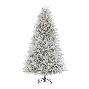 Home Decorators Collection 7.5 ft. Pre-Lit LED Kenwood Fraser Flocked Artificial Christmas Tree