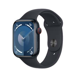 Apple Watch Series 9 GPS + Cellular 45mm Midnight Aluminum Case with Midnight Sport Band