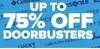 Up to 75% Off Doorbusters