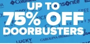 Up to 75% Off Doorbusters