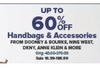 Up to 60% off Handbags & Accessories