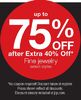Up to 75% Off After extra 40% Off Fine jewelry