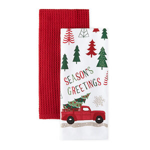 North Pole Trading Co. Season's Greetings Truck 2-pc. Kitchen Towel from $7.99