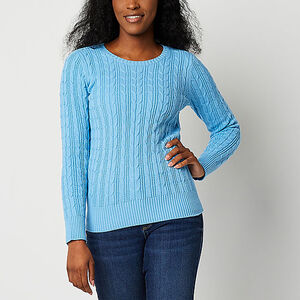 St. John's Bay Women's St. John's Bay cable sweaters for $9.99 Each