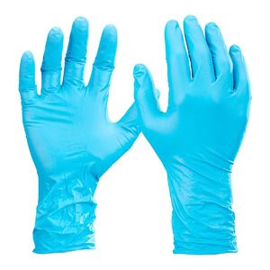 Hardy 5 mil Nitrile Powder-Free Gloves, 100 Pack, Small, Light Blue