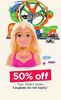 50% Off Barbie and Hot Wheels