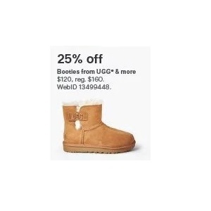 25% off Booties from UGG & more