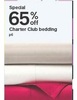 65% off charter club bedding