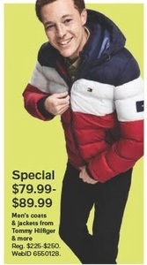 Mens Coats & jackets from Tommy Hilfiger & more for $79 - $89.99