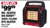 MR. HEATER  BIG BUDDY  4000-18,000 BTU HEATER