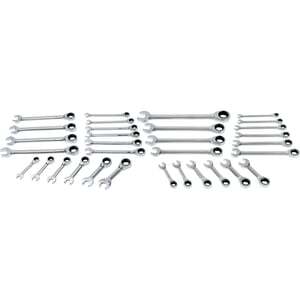 Klutch Ratcheting Combination Wrench Set 32-Pc., SAE & Metric