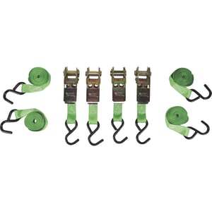 SmartStraps Standard Ratchet Tie-Downs 1in. x 14ft. Each, 4 Pack, 900-Lb. Breaking Strength