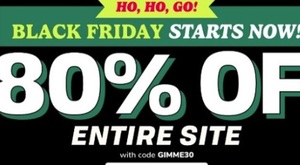Up to 80% off entire site w/Coupon GIMME30