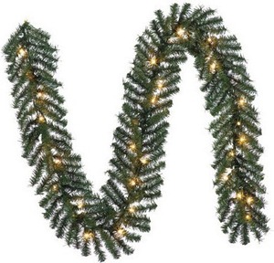 Holiday Living  9-ft Ellston Pine Pre-Lit Artificial Christmas Garland